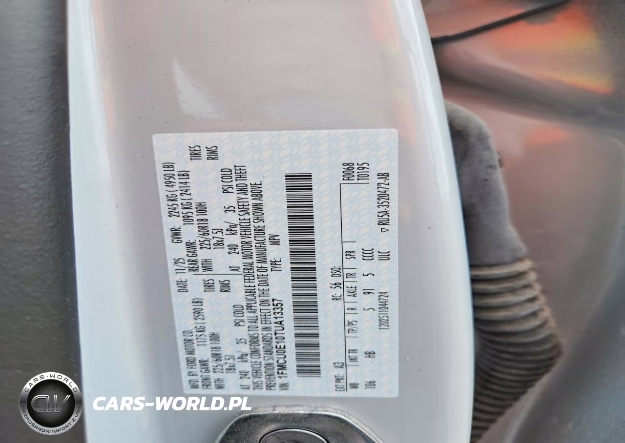 2026 Ford Escape VIN:1FMCU0E10TUA13357 - 13