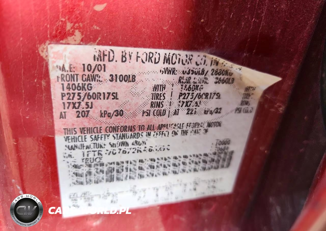 2002 Ford F150 Supercrew VIN:1FTRW07672KA86298 - 12