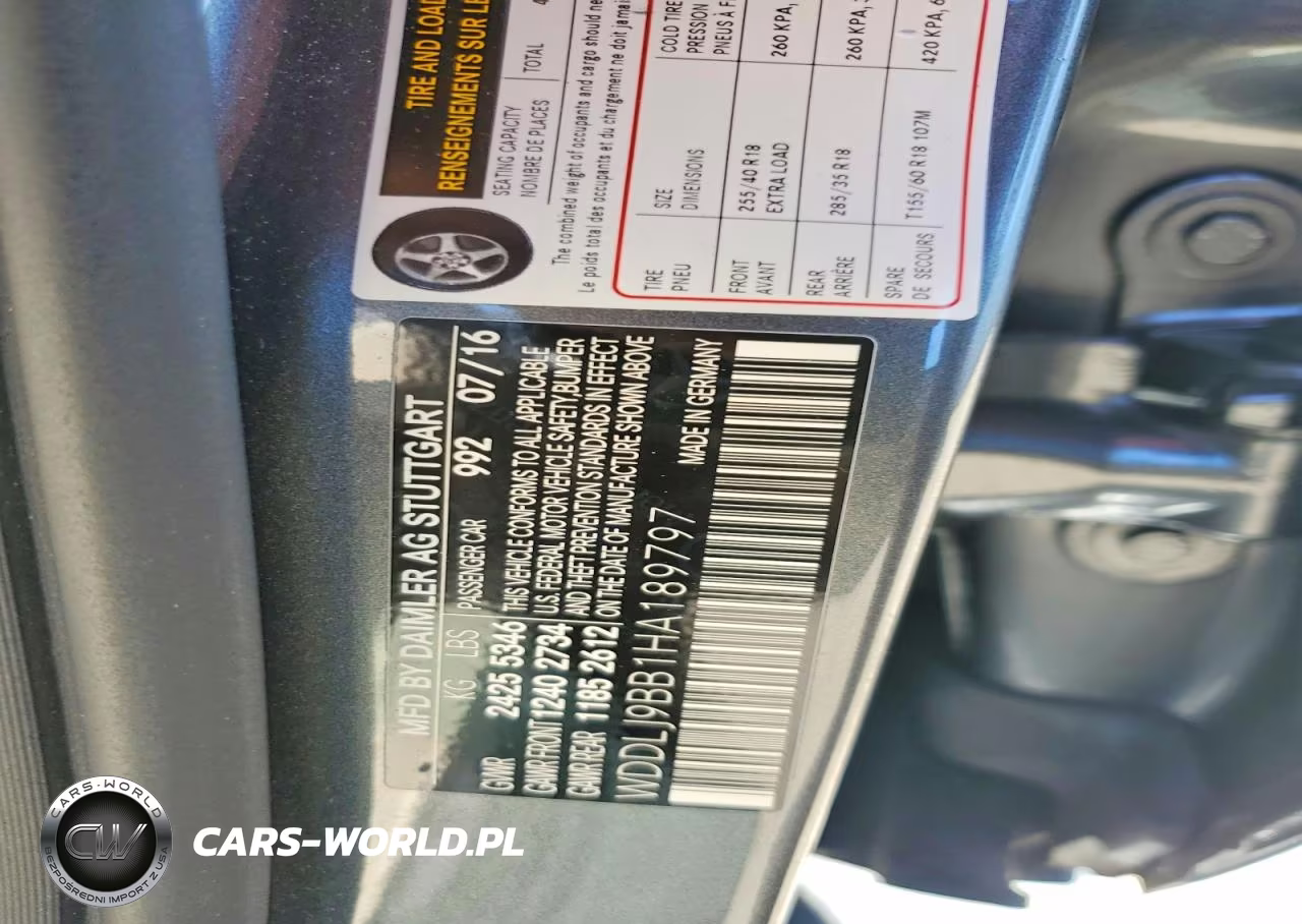 2017 Mercedes-Benz Cls 550 4Matic VIN:WDDLJ9BB1HA189797 - 12