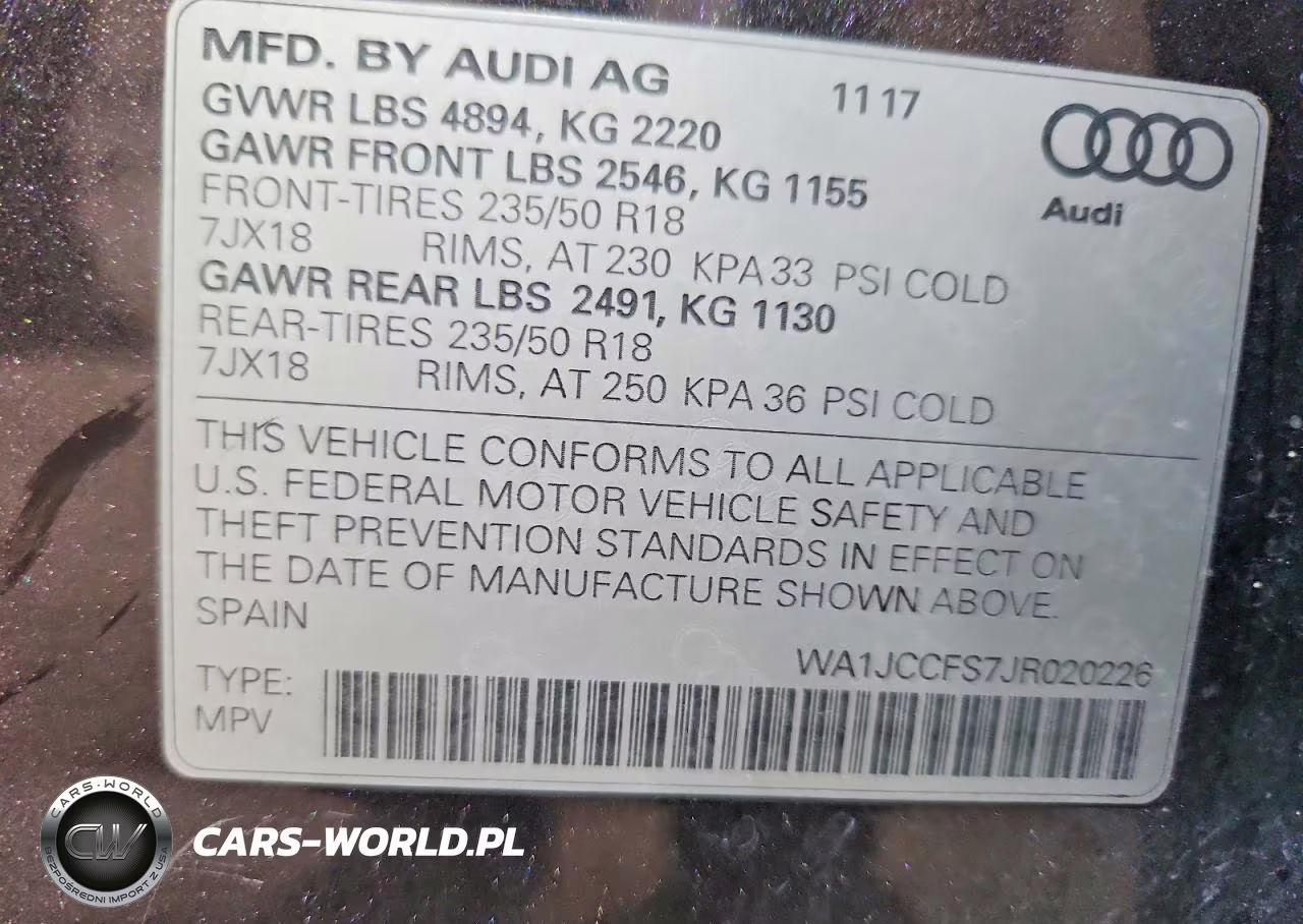 2018 Audi Q3 Premium Plus VIN:WA1JCCFS7JR020226 - 13