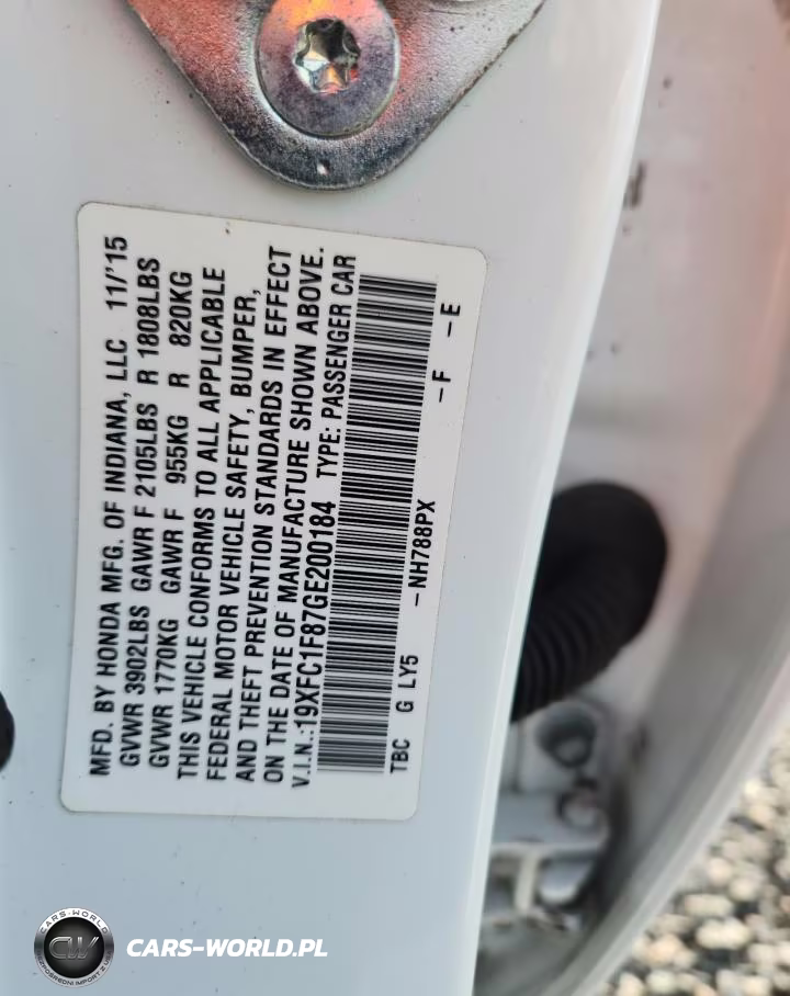 2016 Honda Civic Ex VIN:19XFC1F87GE200184 - 12