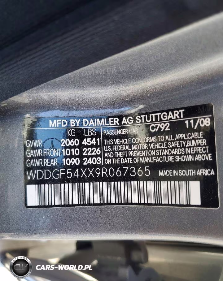 2009 Mercedes-Benz C 300 VIN:WDDGF54XX9R067365 - 12