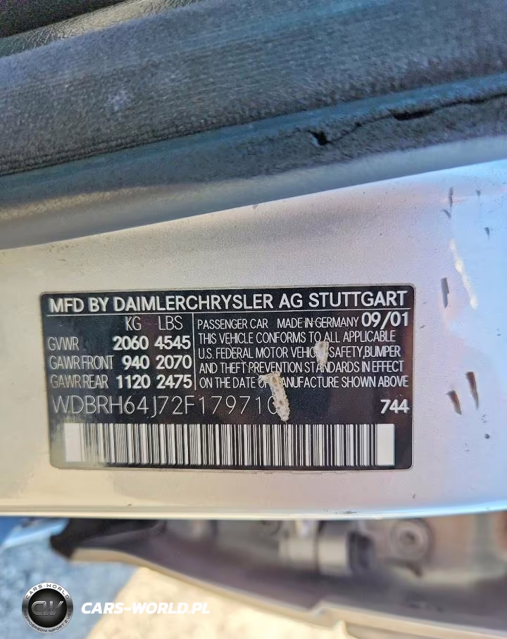 2002 Mercedes-Benz C 320 VIN:WDBRH64J72F179710 - 13
