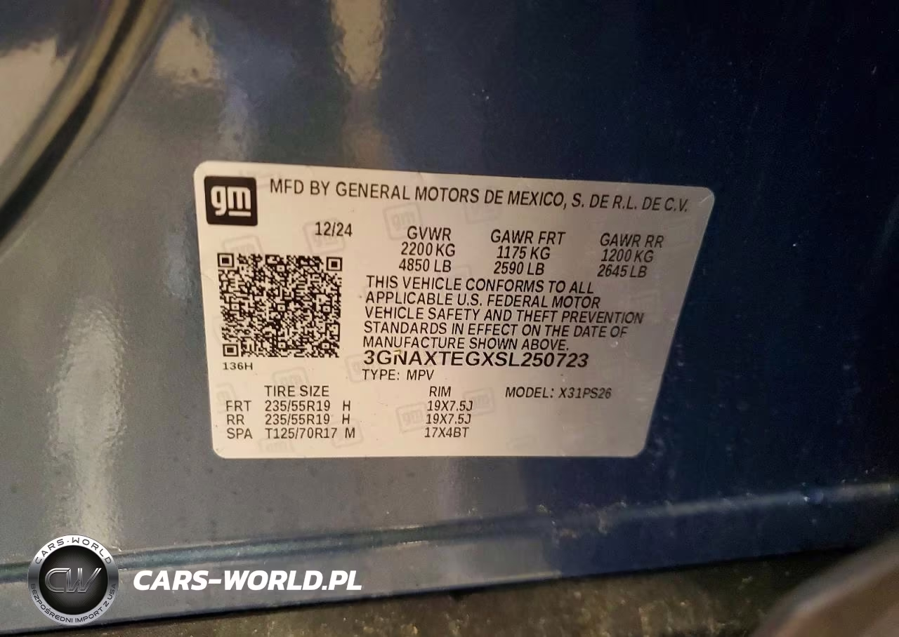 2025 Chevrolet Equinox Rs VIN:3GNAXTEGXSL250723 - 13