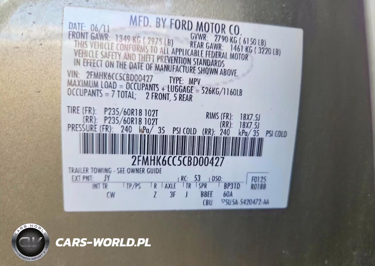 2012 Ford Flex Sel VIN:2FMHK6CC5CBD00427 - 13