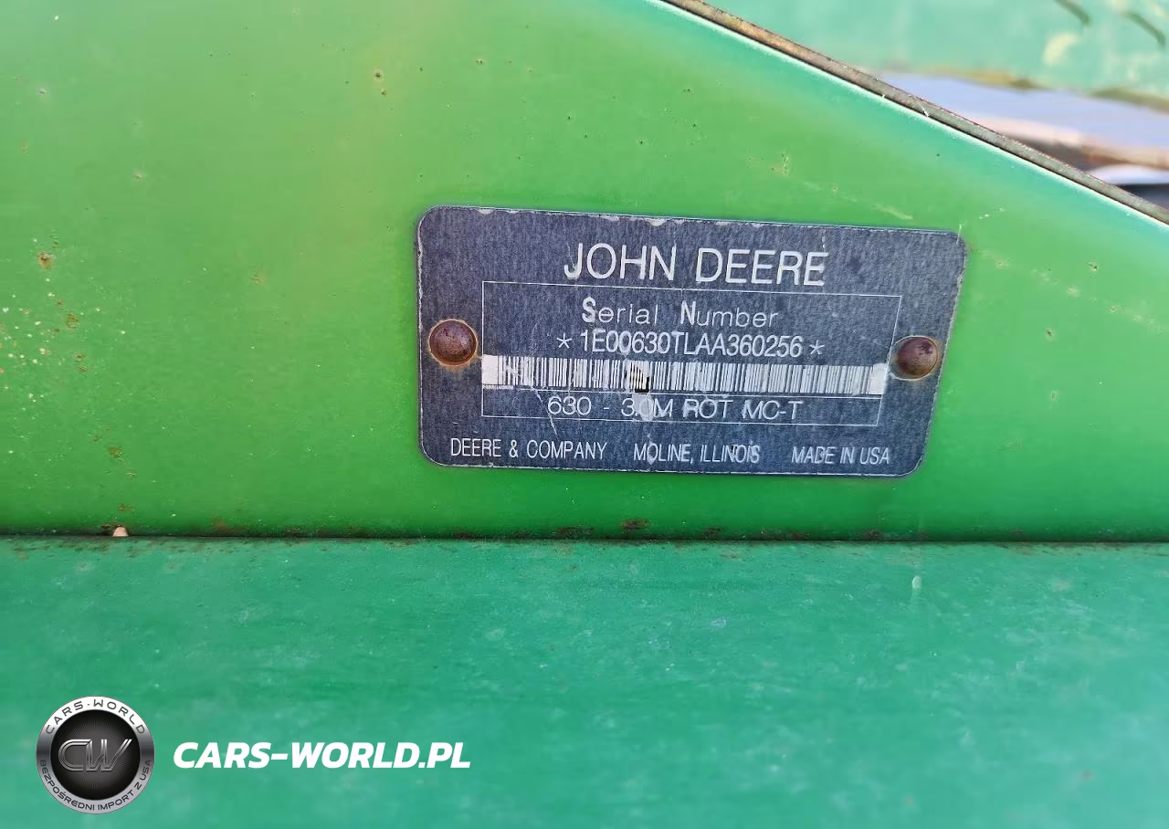 2010 John Deere 630 Moco Mower Conditioner VIN:1E00630TLAA360256 - 10