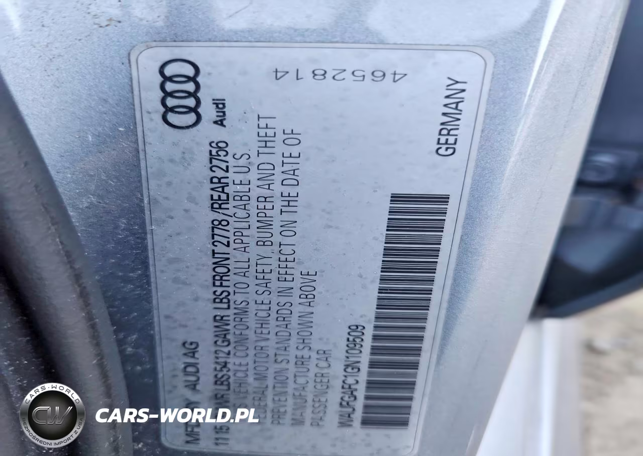 2016 Audi A6 Premium Plus VIN:WAUFGAFC1GN109509 - 12