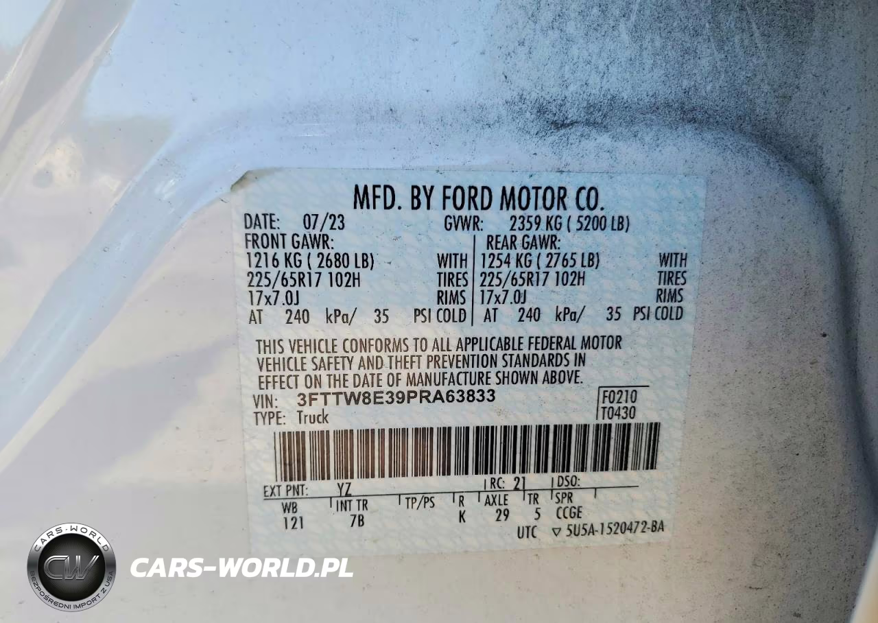 2023 Ford Maverick Xl VIN:3FTTW8E39PRA63833 - 12