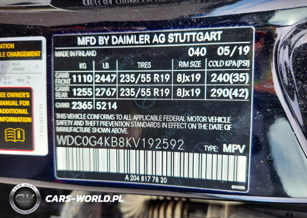 2019 Mercedes-Benz Glc 300 4Matic VIN:WDC0G4KB8KV192592 - 13