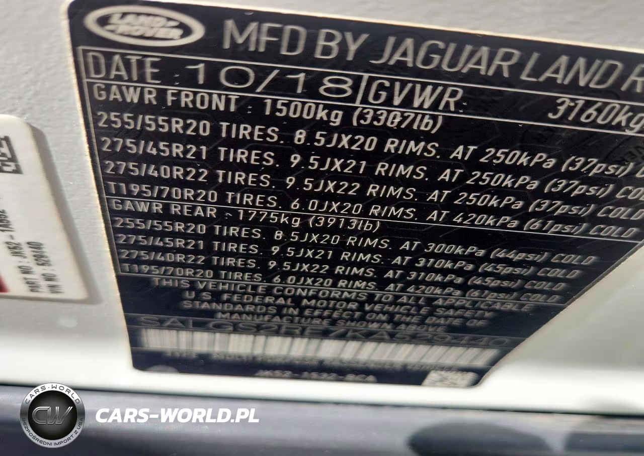 2019 Land Rover Range Rover Supercharged VIN:SALGS2RE7KA529440 - 13