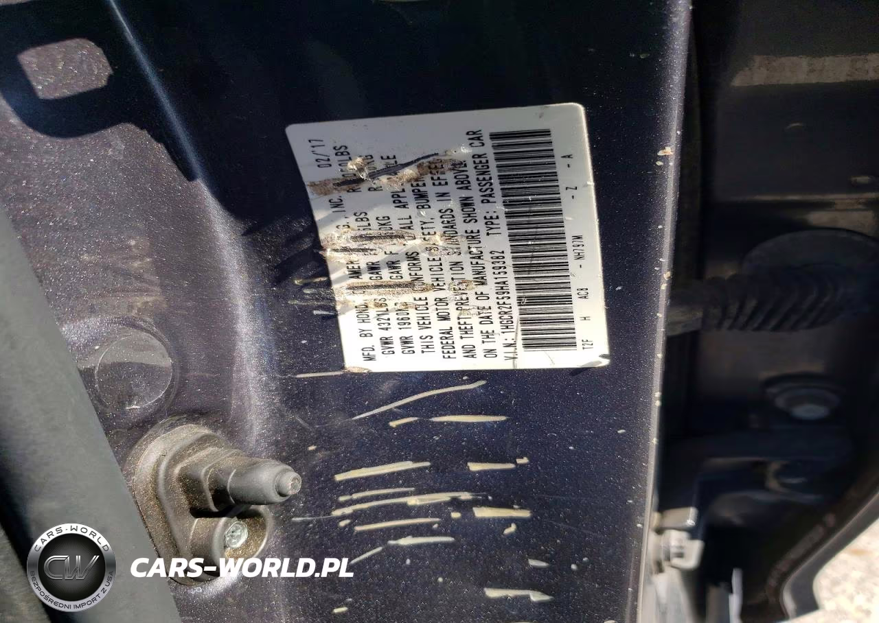 2017 Honda Accord VIN:1HGCR2F59HA159382 - 12