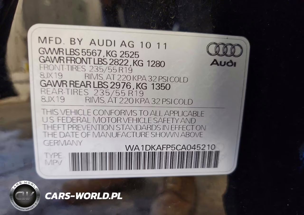 2012 Audi Q5 Premium Plus VIN:WA1DKAFP5CA045210 - 14