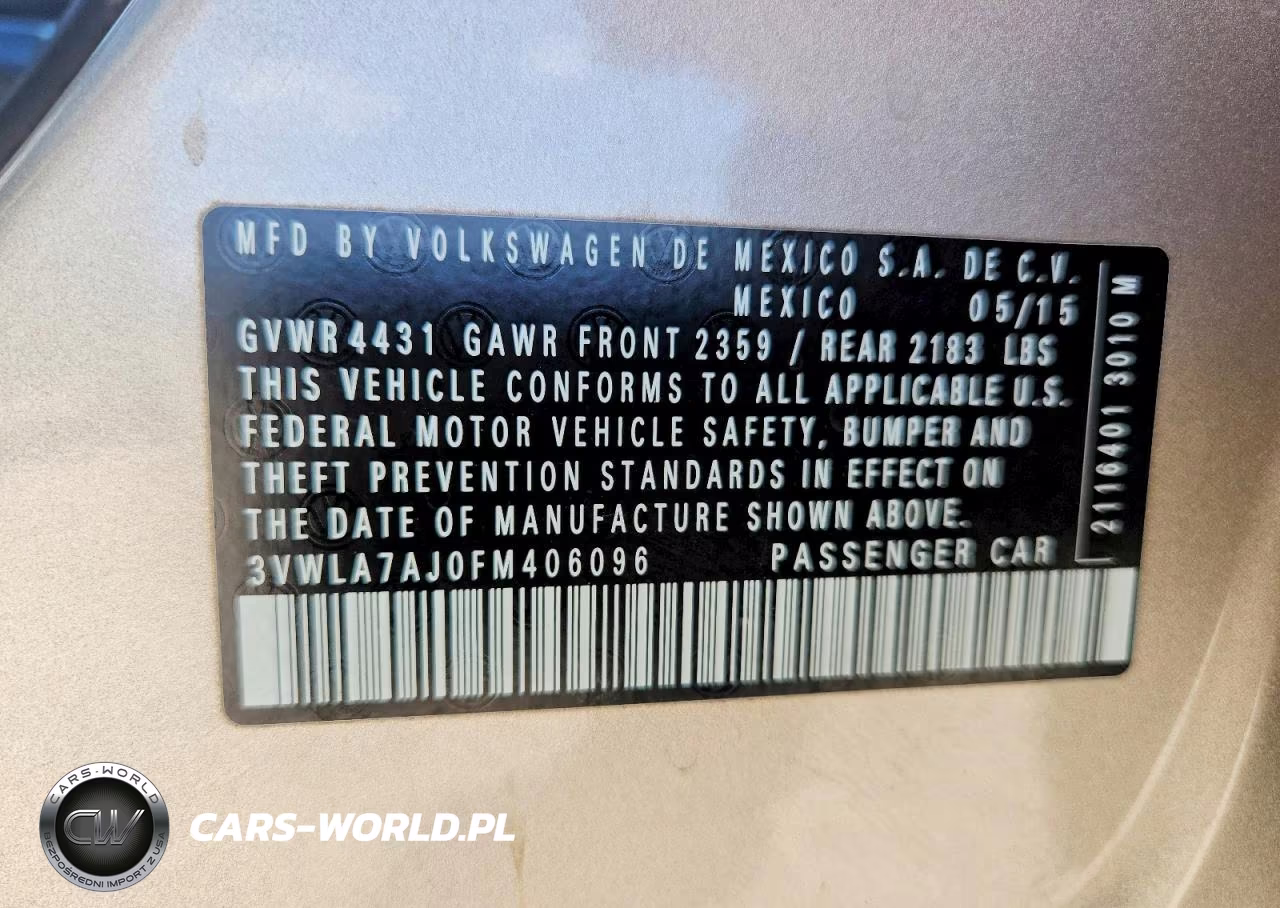 2015 Volkswagen Jetta Tdi VIN:3VWLA7AJ0FM406096 - 12