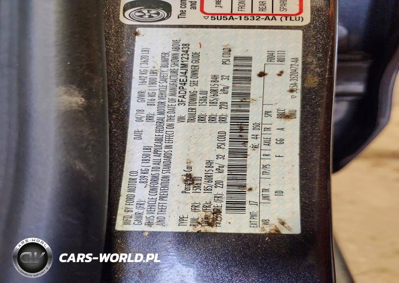 2018 Ford Fiesta Se VIN:3FADP4EJ4JM123438 - 12