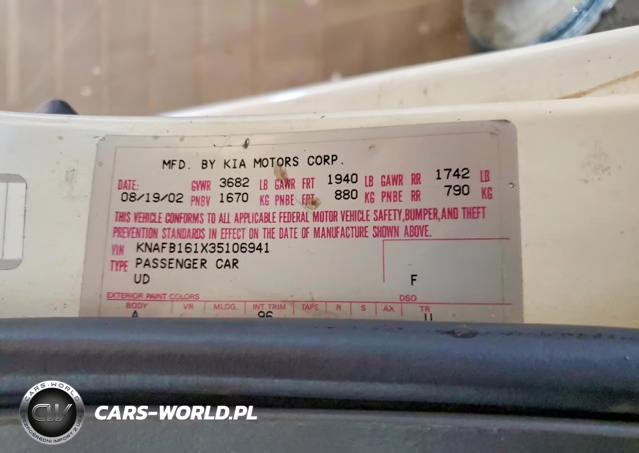 2003 Kia Spectra Gs VIN:KNAFB161X35106941 - 12