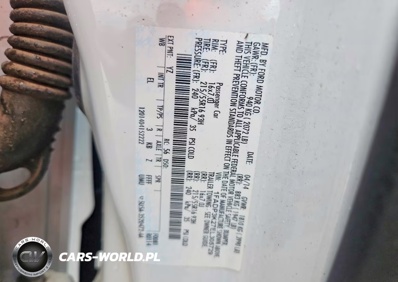 2014 Ford Focus Se VIN:1FADP3K27EL305729 - 13