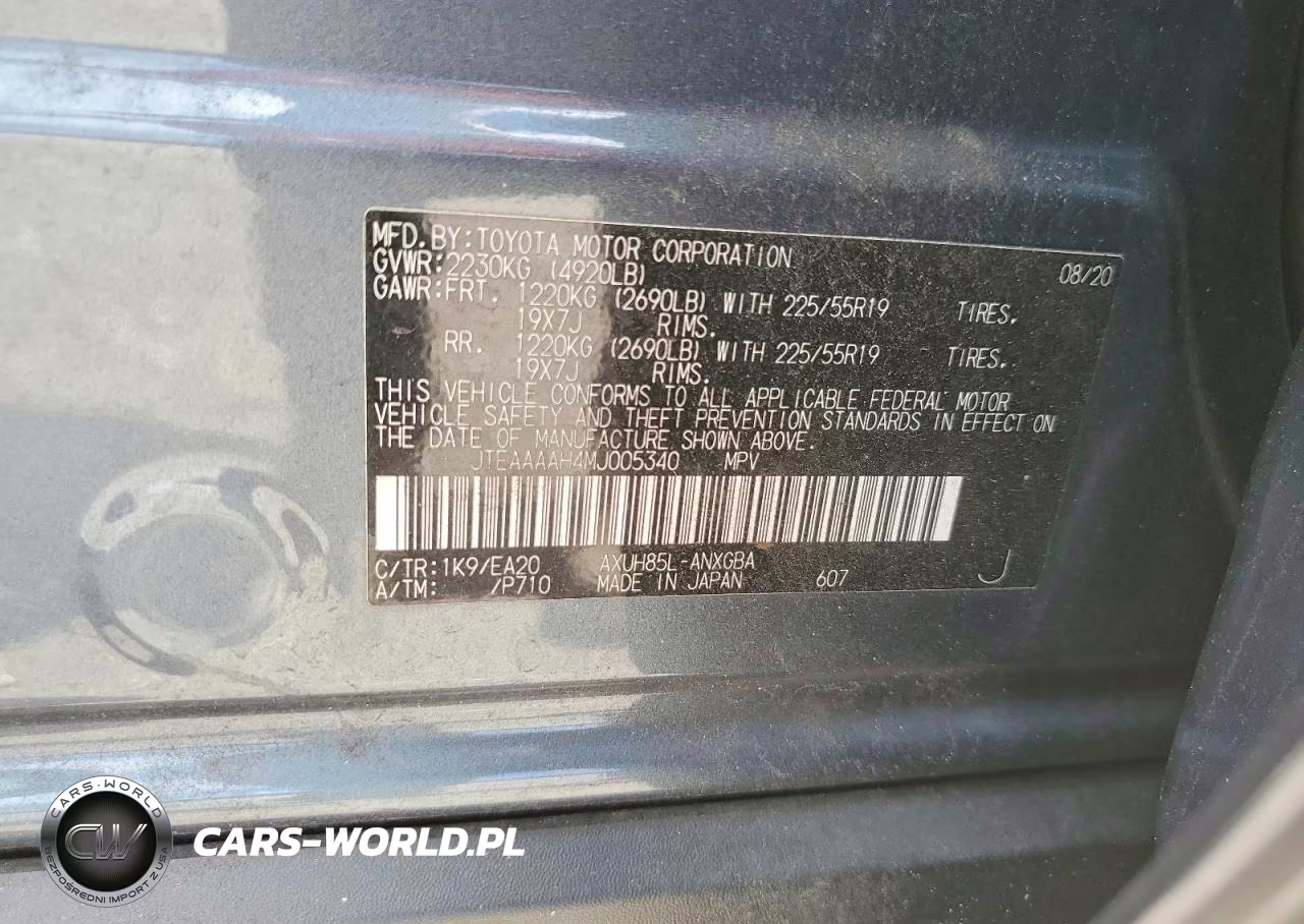 2021 Toyota Venza Xle VIN:JTEAAAAH4MJ005340 - 14