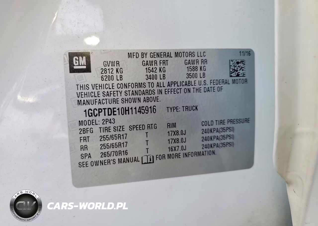 2017 Chevrolet Colorado Z71 VIN:1GCPTDE10H1145916 - 12