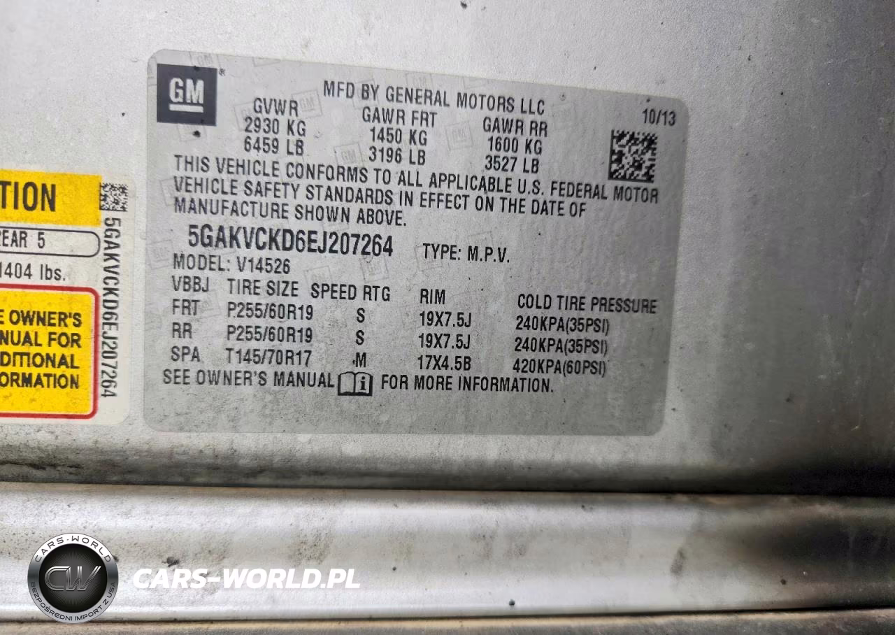 2014 Buick Enclave VIN:5GAKVCKD6EJ207264 - 12