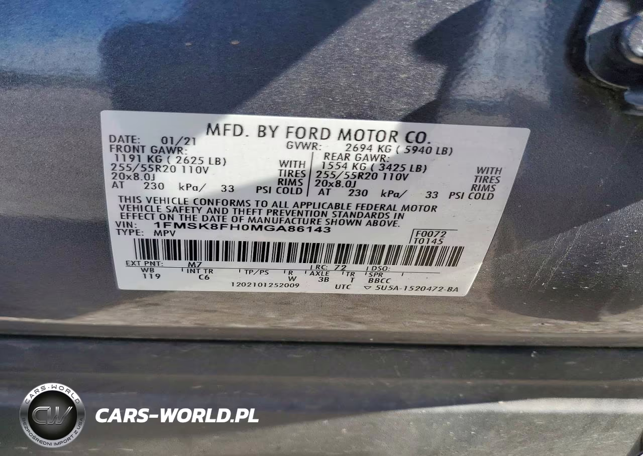 2021 Ford Explorer Limited VIN:1FMSK8FH0MGA86143 - 14