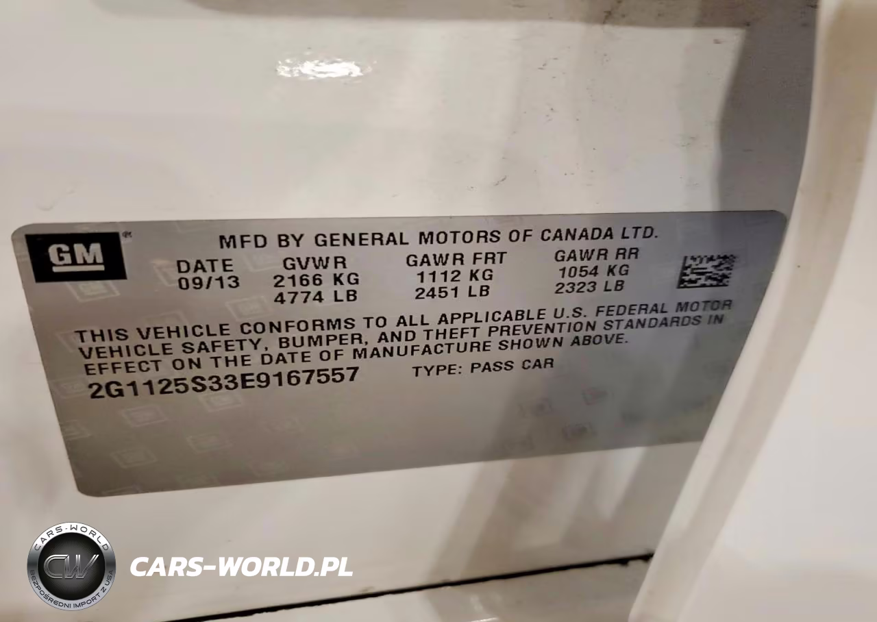 2014 Chevrolet Impala Lt VIN:2G1125S33E9167557 - 13