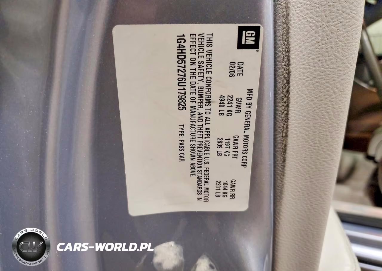 2006 Buick Lucerne Cxl VIN:1G4HD57276U179825 - 13