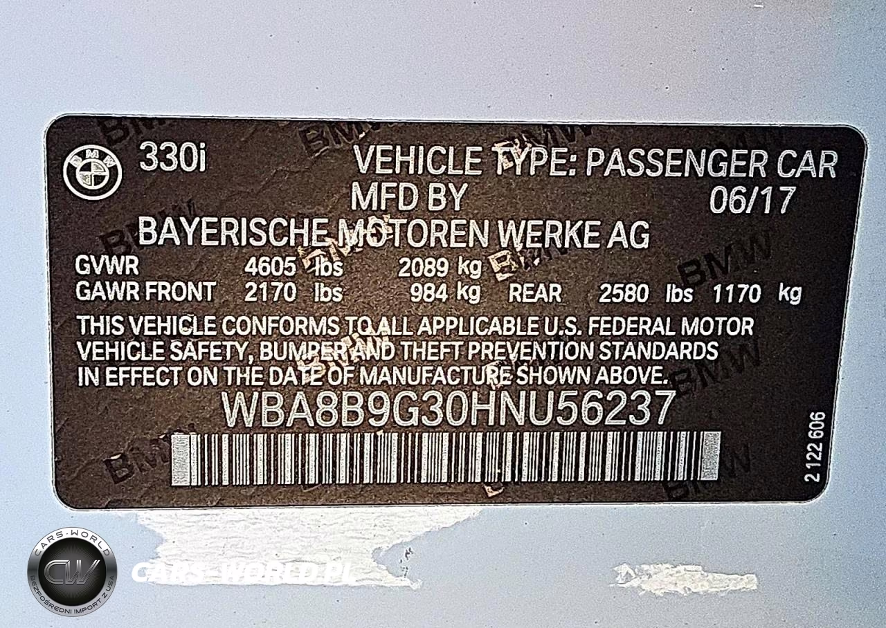 2017 BMW 330 I VIN:WBA8B9G30HNU56237 - 12