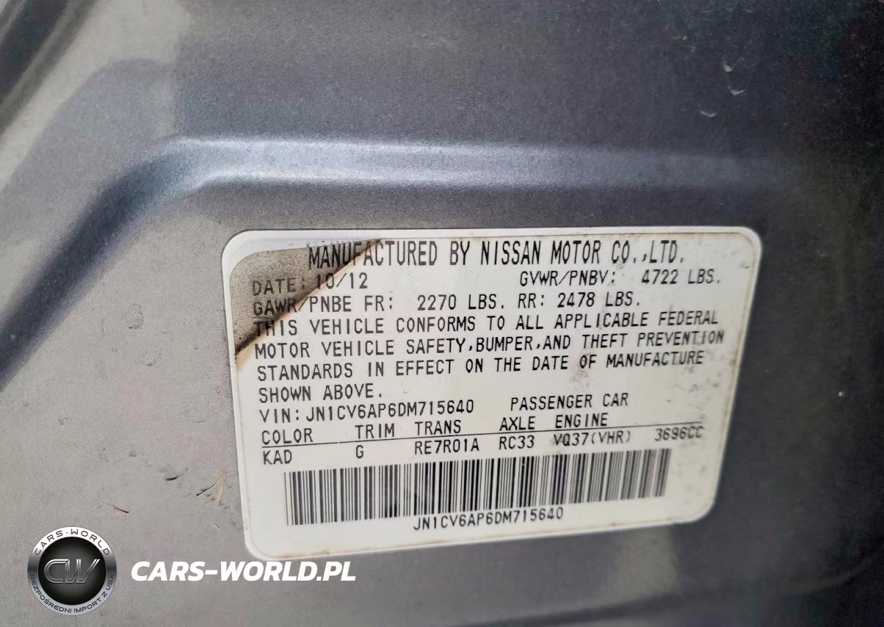 2013 Infiniti G37 Sedan Journey VIN:JN1CV6AP6DM715640 - 12