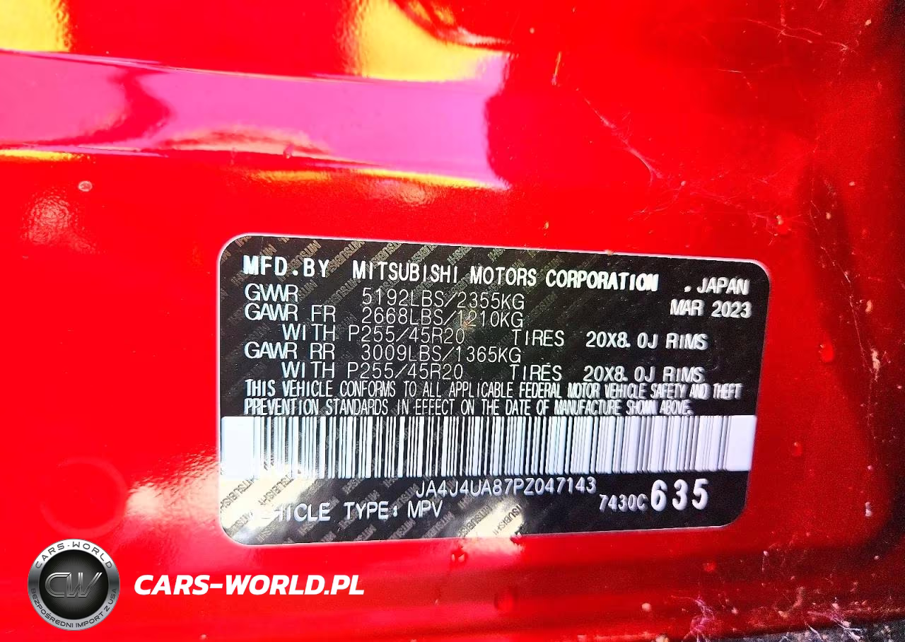 2023 Mitsubishi Outlander Se VIN:JA4J4UA87PZ047143 - 12