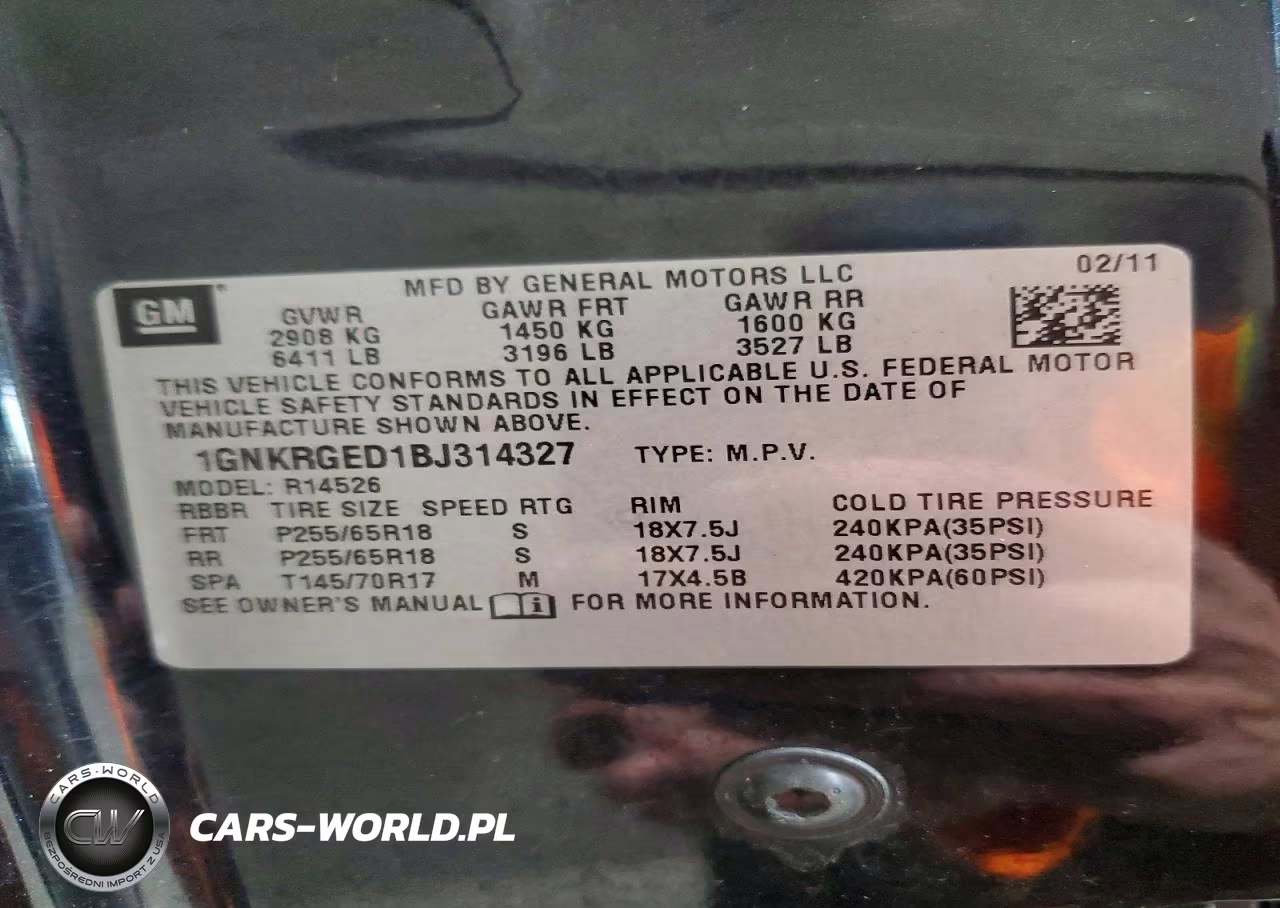 2011 Chevrolet Traverse Lt VIN:1GNKRGED1BJ314327 - 13