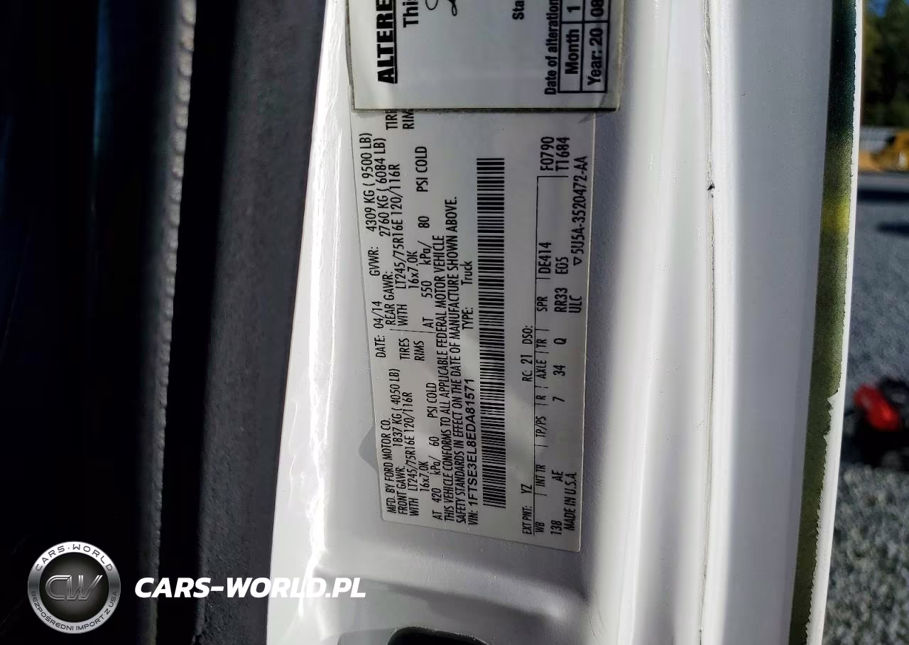 2014 Ford Econoline E350 Super Duty Van VIN:1FTSE3EL8EDA81571 - 13