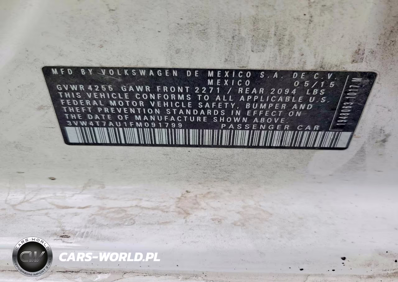 2015 Volkswagen Gti VIN:3VW4T7AU1FM091799 - 12