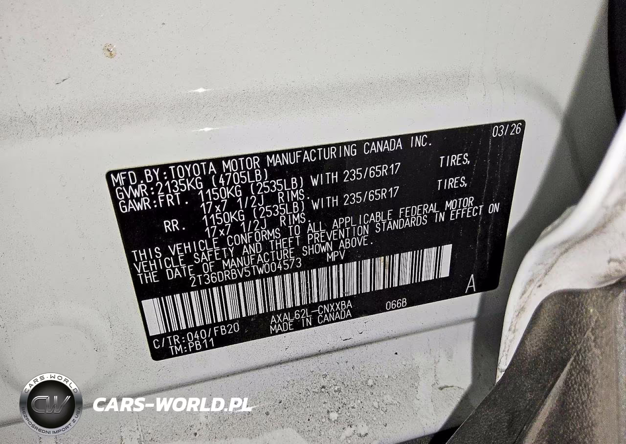 2026 Toyota Rav4 Le VIN:2T36DRBV5TW004573 - 13