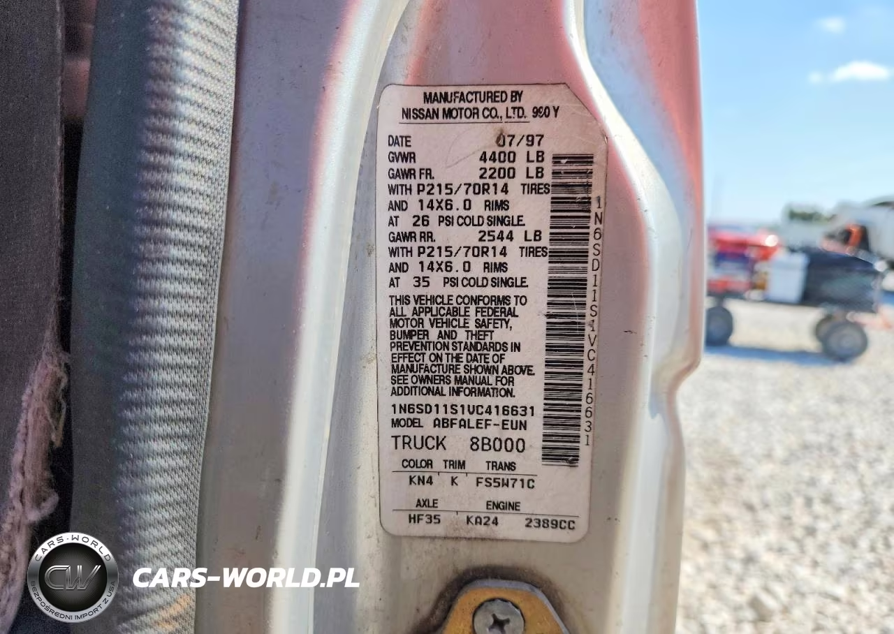 1997 Nissan Truck Base VIN:1N6SD11S1VC416631 - 12