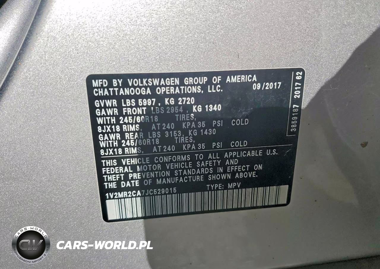 2018 Volkswagen Atlas Sel VIN:1V2MR2CA7JC529015 - 13