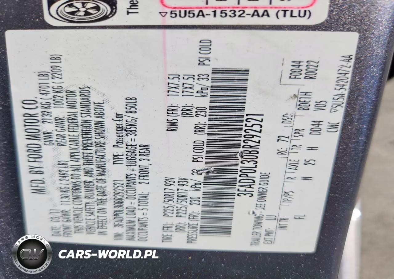 2011 Ford Fusion Hybrid VIN:3FADP0L30BR292521 - 12