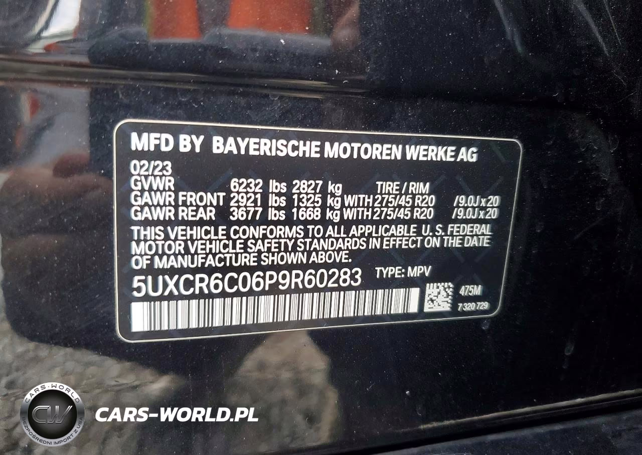 2023 BMW X5 xDrive40I VIN:5UXCR6C06P9R60283 - 13