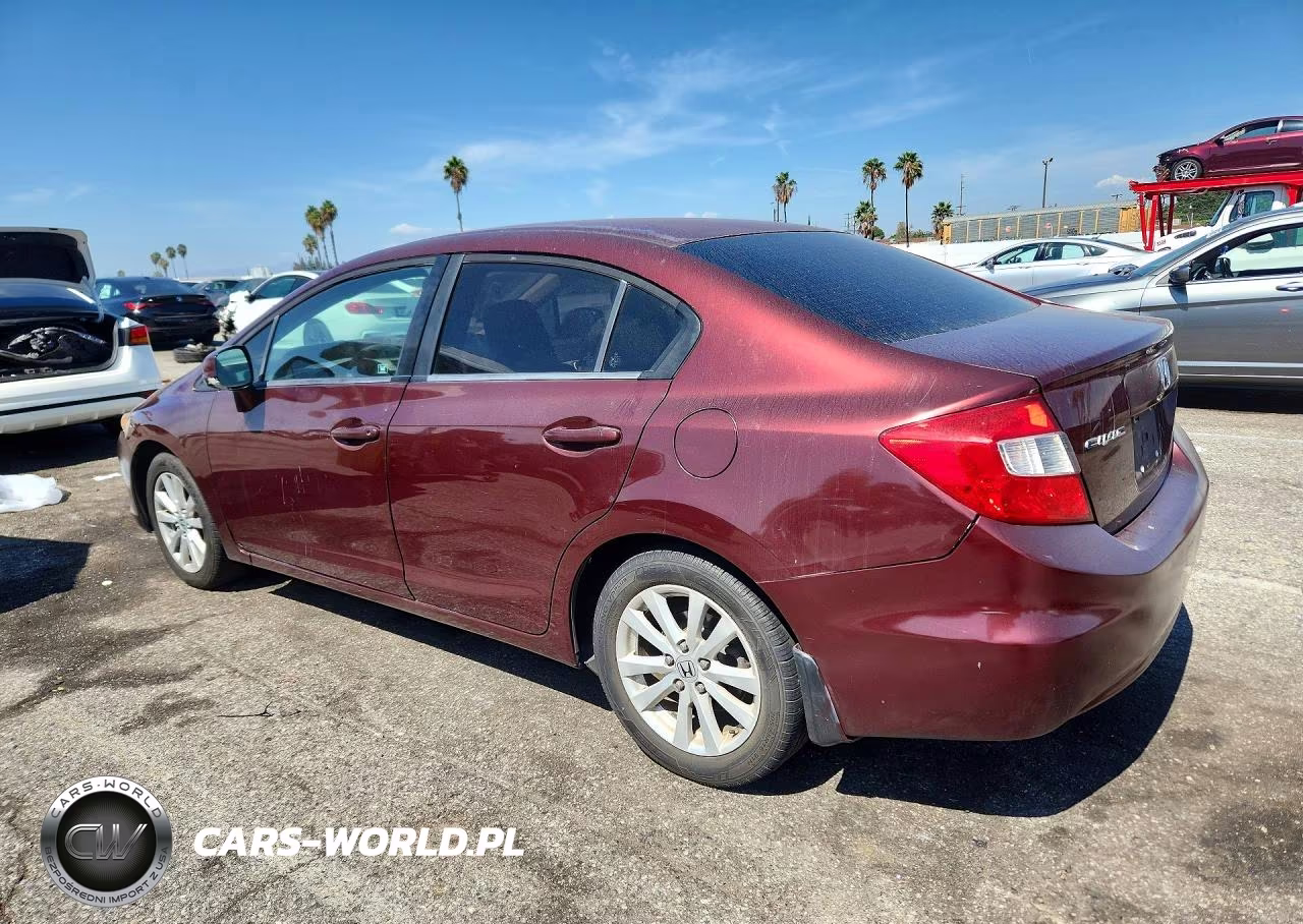 2012 Honda Civic Ex VIN:JHMFB2F82CS001400 - 2