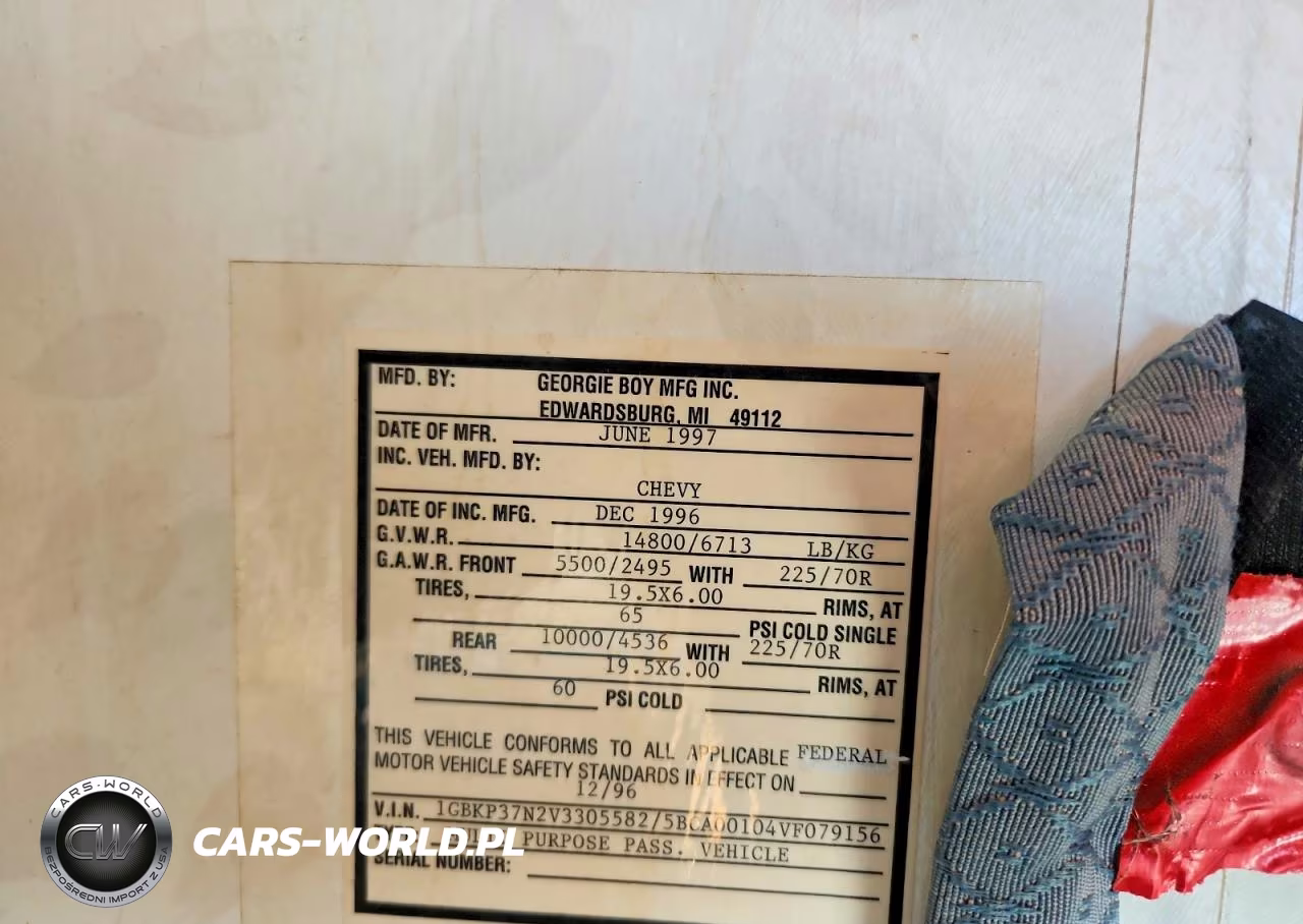 1997 Chevrolet P30 - Rv VIN:1GBKP37N2V3305582 - 10