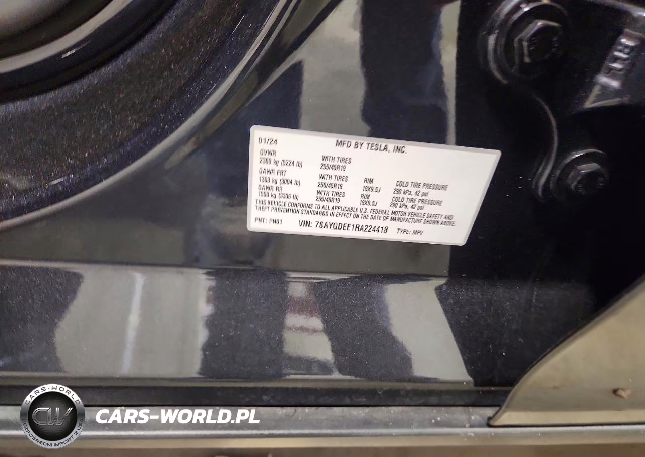 2024 Tesla Model Y VIN:7SAYGDEE1RA224418 - 12