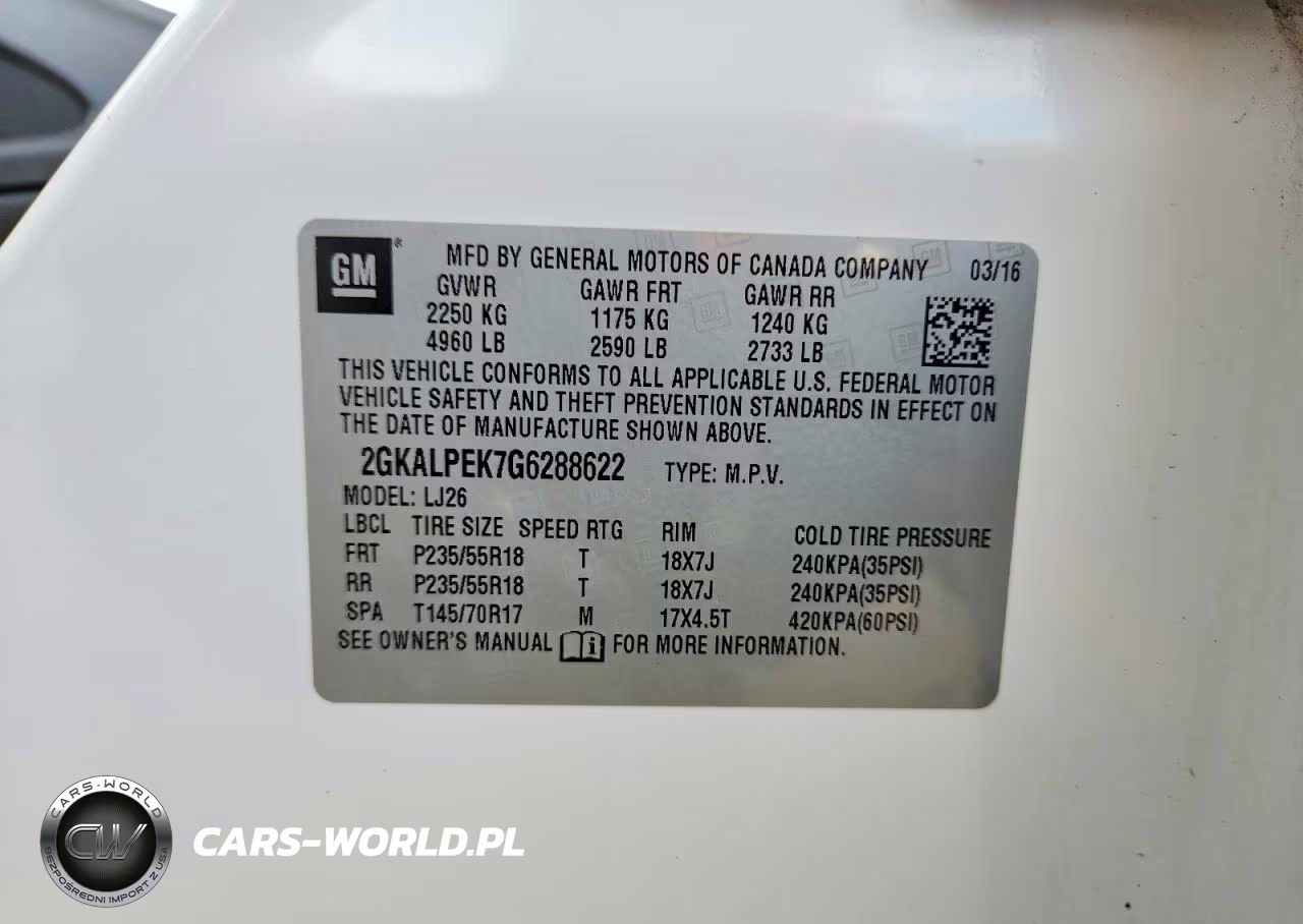 2016 GMC Terrain Slt VIN:2GKALPEK7G6288622 - 13