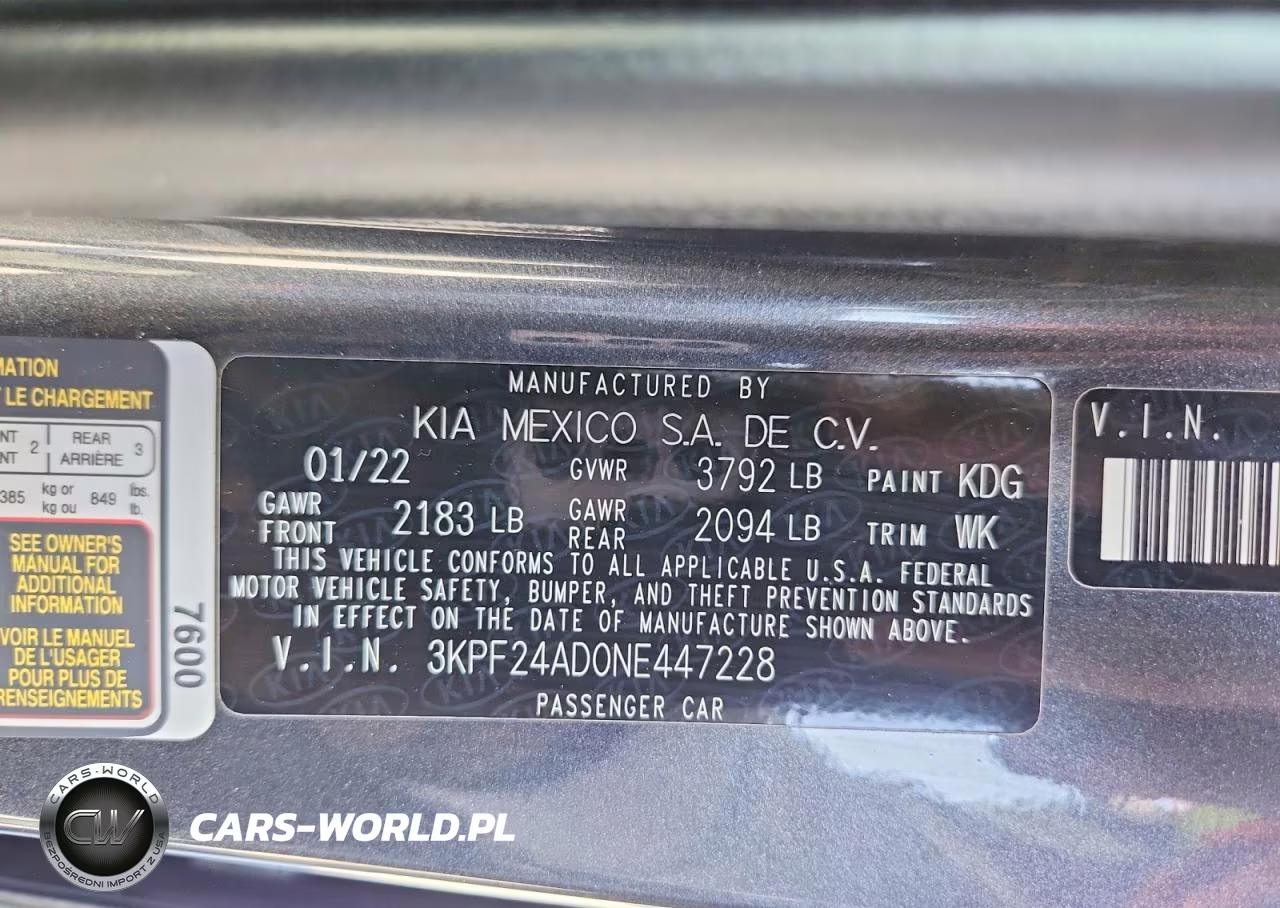 2022 Kia Forte Fe VIN:3KPF24AD0NE447228 - 13