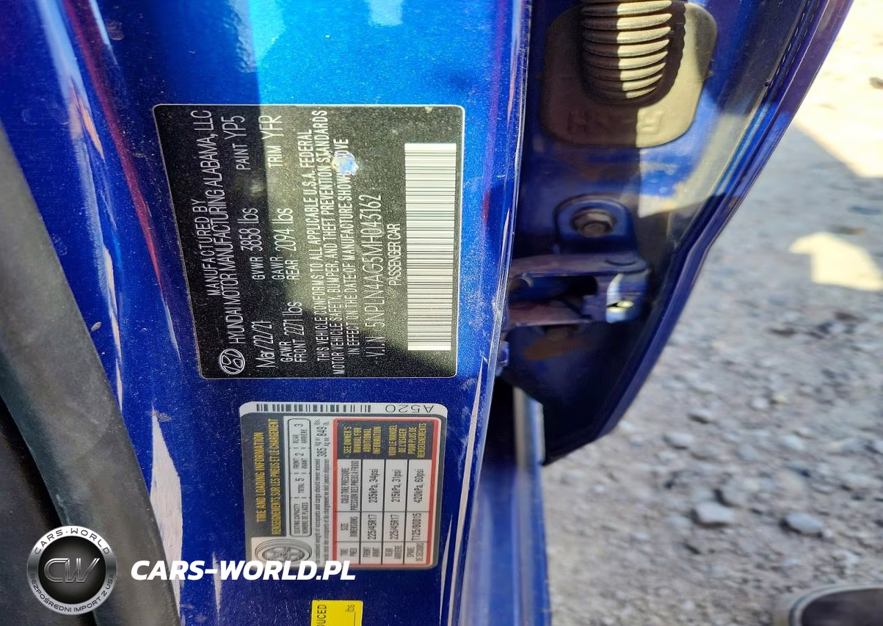 2021 Hyundai Elantra Sel VIN:5NPLN4AG5MH043162 - 12