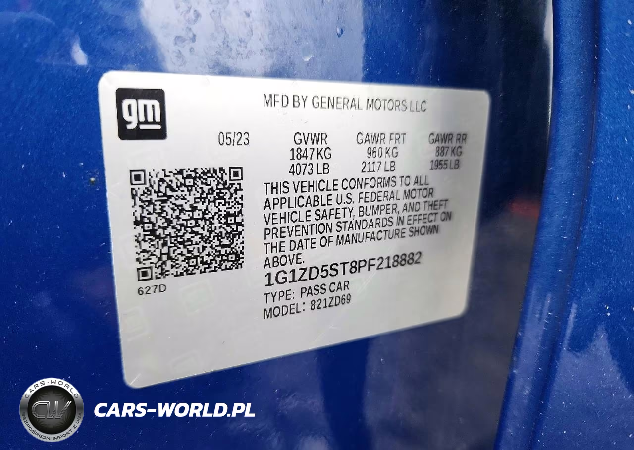 2023 Chevrolet Malibu Lt VIN:1G1ZD5ST8PF218882 - 12