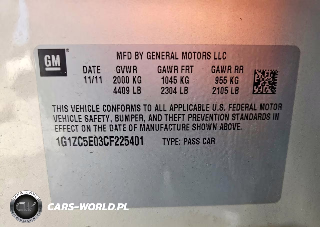 2012 Chevrolet Malibu 1Lt VIN:1G1ZC5E03CF225401 - 12