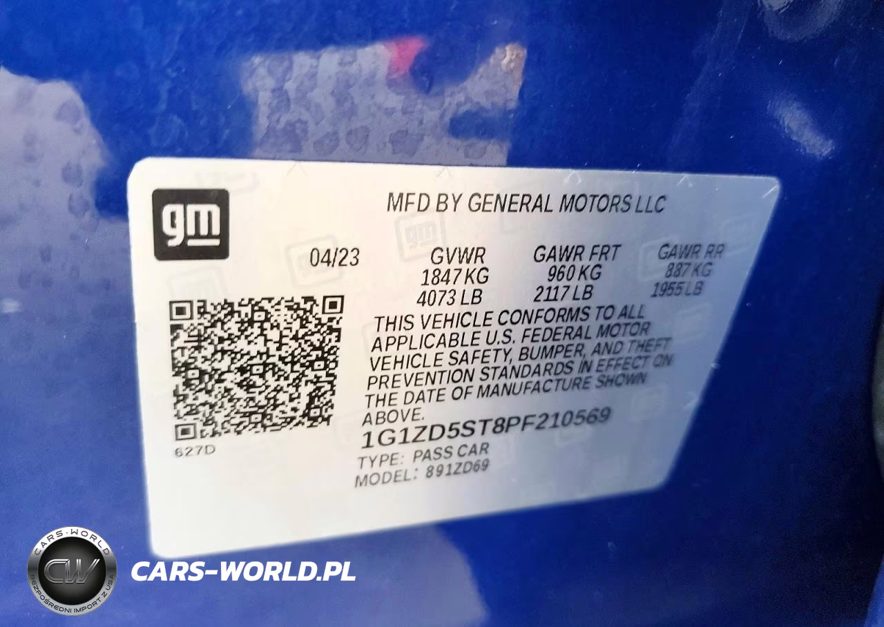 2023 Chevrolet Malibu Lt VIN:1G1ZD5ST8PF210569 - 12