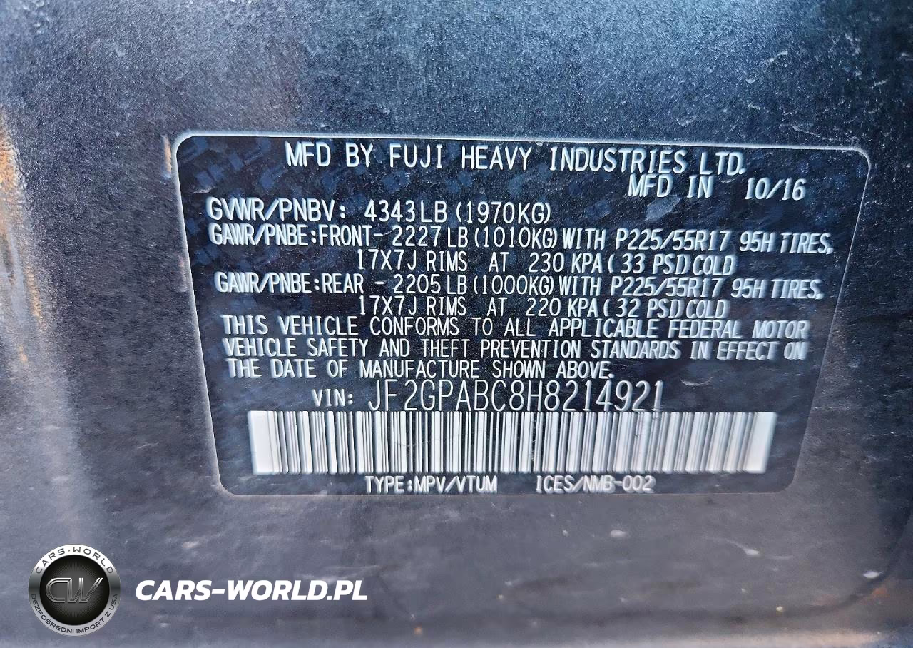 2017 Subaru Crosstrek Premium VIN:JF2GPABC8H8214921 - 12