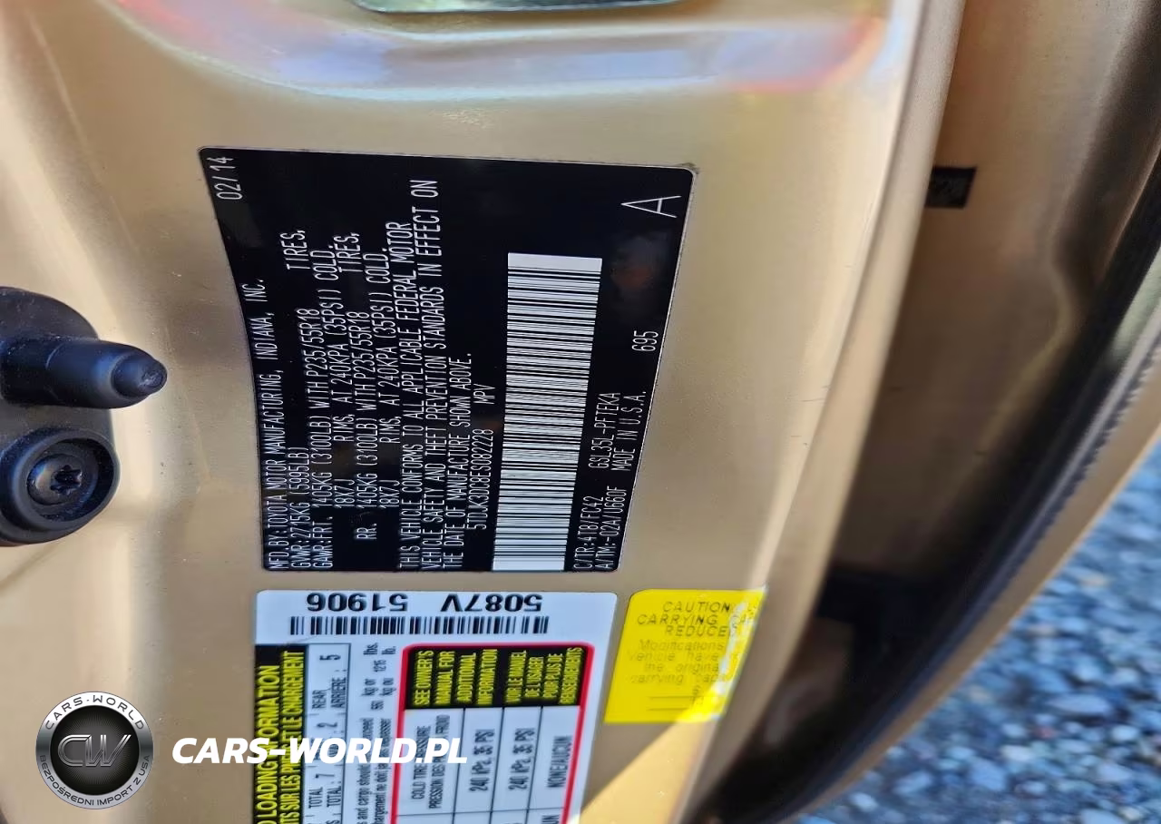 2014 Toyota Sienna Le VIN:5TDJK3DC8ES082228 - 13