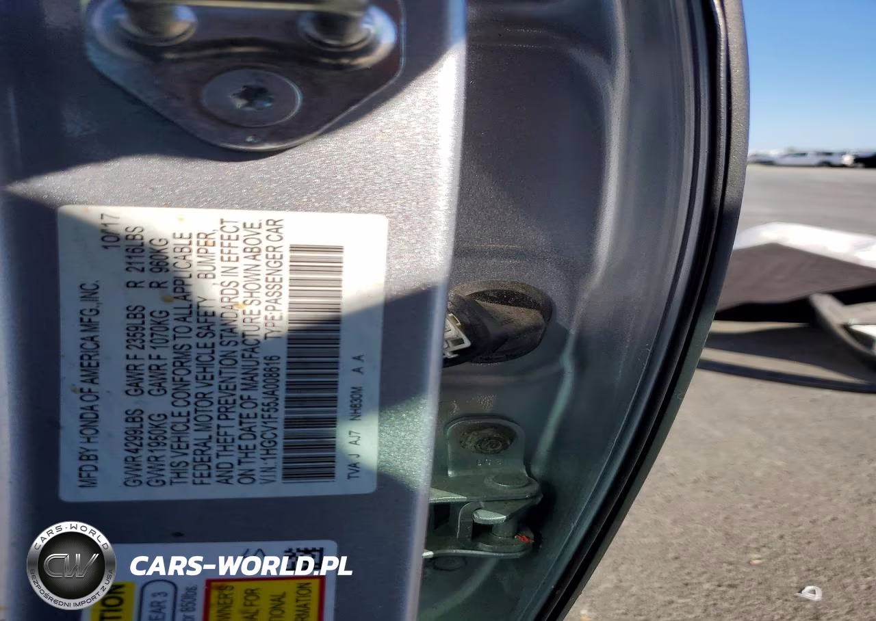 HONDA ACCORD VIN:1HGCV1F55JA008616 - 12