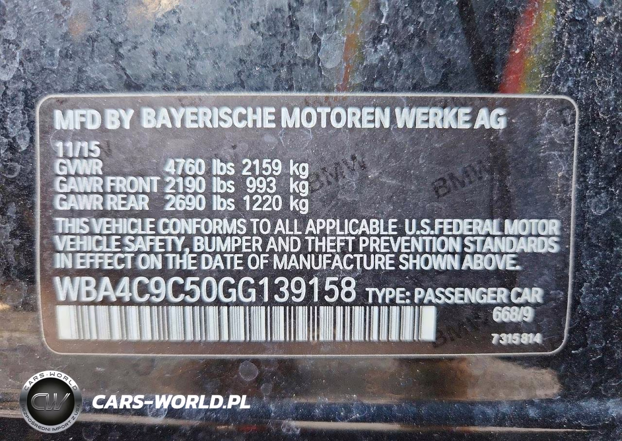 2016 BMW 428 Xi Gran Coupe Sulev VIN:WBA4C9C50GG139158 - 13